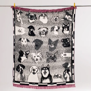 Koc żakardowy Psiołderka